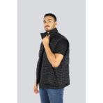 Versace Erkek Logo Desenli Dik Yaka Normal Kalıp Kış Tüyü Dolgulu Siyah Mont 79GAUD22CQ21D-899 - 48