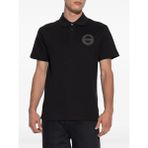 Versace Erkek Normal Kalıp Pamuklu Logo Işlemeli Kısa Kollu Siyah Polo Yaka T-Shirt 79GAGT06CJ01T-899