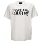 Versace Erkek Regular Fit Yuvarlak Yaka Kısa Kollu Beyaz T-Shirt 78GAHE05CJ00E-003