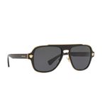 Versace Güneş Gözlüğü VE2199, 56, Versace-VE2199-100281-56-Polarize, Gri, erkek