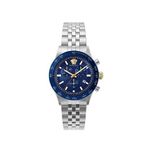 Versace Hellenyium Chrono Vrscve2u01024 Metalik Çelik Erkek Kol Saati - Gri