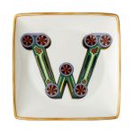 Versace Holiday Alphabet 12 cm Kare Tabak W Harfi 11940-403703-15253 - Standart - Beyaz
