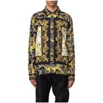 VERSACE JEANS COUTURE Baroque Desenli Gömlek , 48, 74GAL2RBNS234, Siyah, Erkek