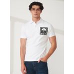 Versace Jeans Couture Beyaz Erkek Polo T-Shirt 74GAGT15CJ02O003