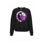 VERSACE JEANS COUTURE Bisiklet Yaka Baskılı Sweatshırt, L, 5003068670, Siyah, kadın