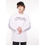 Versace Jeans Couture Bisiklet Yaka Beyaz Erkek T-Shirt 75GAHF03CJ00F003