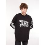 Versace Jeans Couture Bisiklet Yaka Siyah Erkek T-Shirt 75Gaht17Cj02O899 - XL