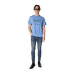 VERSACE JEANS COUTURE Bisiklet Yaka T-Shirt, L, 5003115414, Mavi, Erkek