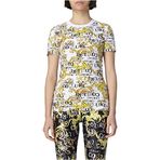 VERSACE JEANS COUTURE Bisiklet Yaka T-Shirt , XS, 5003000903, Beyaz, Kadın