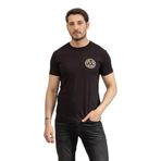 Versace Jeans Couture Erkek Bisiklet Yaka T-Shirt, Siyah/Gold, M Beden