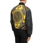 VERSACE JEANS COUTURE Erkek Bomber Ceket Siyah - Çok Renkli, Siyah - Çok Renkli, 48
