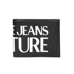 Versace Jeans Couture Erkek Cüzdanı 75YA5PC1 901" Siyah Saffiano Deri Beyaz Yazı - 11,8 x 9,8 x 1,8 cm, Siyah