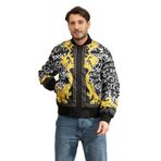 Versace Jeans Couture Erkek Mont, Siyah/Altın, 46 Beden