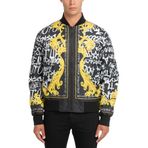 Versace Jeans Couture Erkek Mont, Siyah/Altın, 48 Beden