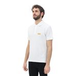 Versace Jeans Couture Erkek Polo Yaka T-Shirt, Beyaz, L Beden