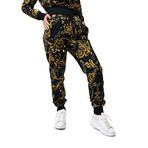 Versace Jeans Couture Kadın Eşofman Altı, Siyah/Altın, 38 Beden