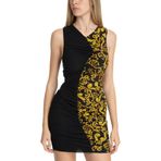 Versace Jeans Couture, Kadın, Mini, Slim Fit Elbise, Siyah, 38