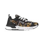 Versace Jeans Couture Kadın Sneaker, Siyah/Gold, 38 Beden