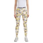 VERSACE JEANS COUTURE Kadın Tayt, Beyaz Desenli, 40 Beden