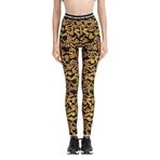 Versace Jeans Couture Kadın Tayt, Siyah/Altın, 38 Beden 74HAC101JS176