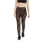 Versace Jeans Couture Kadın Tayt, Siyah/Gold, 42 Beden 77HAC114JS417