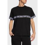 Versace Jeans Couture Logolu Bisiklet Yaka Pamuklu Regular Fit T Shirt Erkek T Shirt 76GAHC06 CJ01C 899 - Siyah