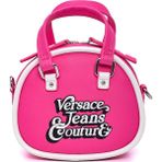 Versace Jeans Couture Minimal Kadın Omuz Çantası - Fuşya - Beyaz - STD