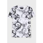 VERSACE JEANS COUTURE Pamuklu Slim Fit Bisiklet Yaka T Shirt Erkek T SHİRT 76GAH6S0 JS287 003