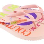 Versace Jeans Couture Pembe İmza Taban Moda Flip Flop- kadınlar için, Pembe, 7