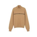 VERSACE JEANS COUTURE Yarım Balıkçı Yaka Slim Fit Kazak, M, 5003115376, Siyah - Haki, Erkek