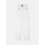 VERSACE JEANS COUTURE Yüksek Bel Standart Pantolon, 42, 5003281098, Beyaz, Kadın