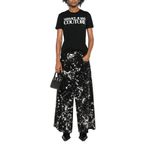 VERSACE JEANS COUTURE Yuvarlak Yaka Baskılı T-Shirt, M, 5003220197, Siyah, Kadın