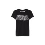 VERSACE JEANS COUTURE Yuvarlak Yaka Baskılı T-Shirt, XS, 5003281142, Siyah, Kadın