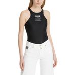 VERSACE JEANS COUTURE Yuvarlak Yaka Düz T-Shirt, S, 5003158619, Siyah, Kadın
