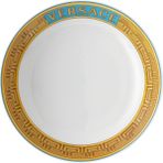 Versace Medusa Amplified Blue Coin 22 cm Çukur Tabak - Standart - Beyaz