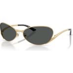 Versace VE 2285 100287 64 Oval Gold Metal Kadın Güneş Gözlüğü
