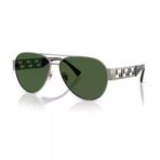 Versace VE 2289 100071 61 Erkek Pilot Gri Metal Güneş Gözlüğü