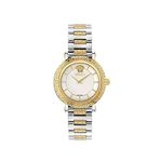 Versace Vrscve5l00526 Greca Sphere Nova Rengi Metalik Gri Çelik Kadın Kol Saati - Altın