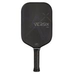 VERSIX RAW Karbon Fiber Pickleball Kürek, Genişletilmiş 5.75 "Kulp, T700 Ham Karbon Fiber, 8.7oz (Orta Ağırlık), 15mm Çekirdek…