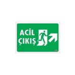 Verto Acil Çıkış Uyarı Levhası 17,5X25 Kod: 946
