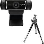 Verto Logıtech 960-001088, C922, Pro Strem 1080P/30 Fps, Otomatik Işık Düzeltimi, Dahili Çift Mikrofonlu, Full Hd, Webcam