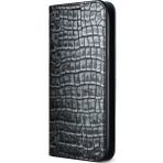 Verus Samsung Galaxy S8 Genuine Croco Diary Kapaklı Açık Gri Kılıf