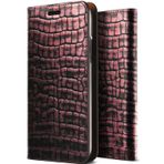 Verus VRS Design iPhone X Genuine Croco Diary Rose Pink Kılıf