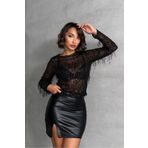 VERYMODA Payet Bluz - Siyah Siyah | F1612