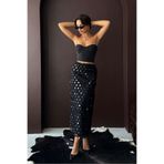 VERYMODA Pul Detaylı Abiye Midi Etek - Siyah | F2012