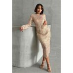 VERYMODA Tüy Pullu Etek - Taş Gold | F1621