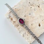 Vesce Atelier Duero Gümüş Saat Bordo - standart
