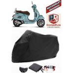 Vespa Gts 125 Abs Branda Siyah Motosiket Brandası Motor Örtüsü Çadır Su Geçirmez Motosiklet Kılıfı Motor Brandası,lastikli,taşıma Torbalı - Arka Çanta UYUMSUZ