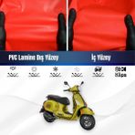 Vespa Gts 300 Super Sport Motosiklet Brandası Su Geçirmez Branda Kırmızı Branda Motor Branda S - Bağlantı Klipsi