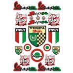 Vespa Italy Sticker Seti